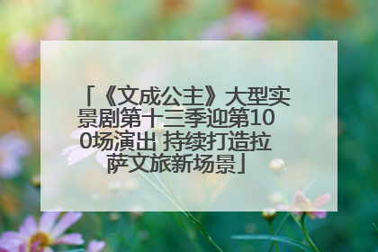 《文成公主》大型实景剧第十三季迎第100场演出 持续打造拉萨文旅新场景