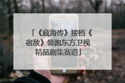 《藏海传》接档《宿敌》领跑东方卫视精品剧集赛道