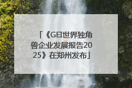 《GEI世界独角兽企业发展报告2025》在郑州发布