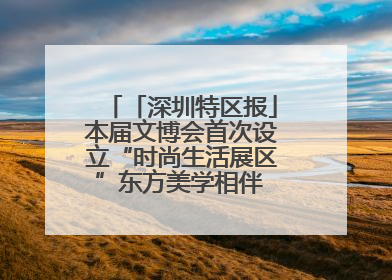 「深圳特区报」本届文博会首次设立“时尚生活展区”东方美学相伴 时尚生活呈现