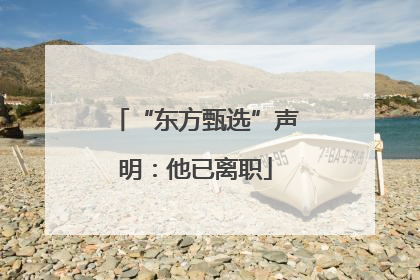 “东方甄选”声明：他已离职