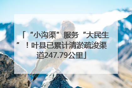 “小沟渠”服务“大民生”！叶县已累计清淤疏浚渠道247.79公里