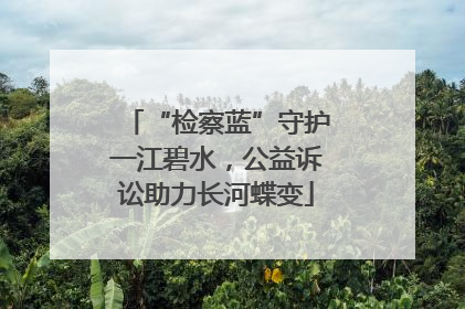 “检察蓝”守护一江碧水，公益诉讼助力长河蝶变