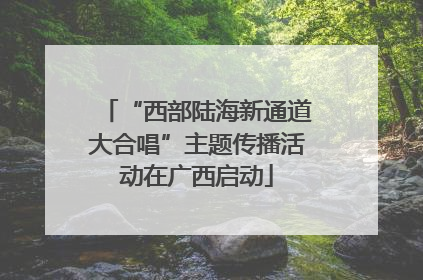 “西部陆海新通道大合唱”主题传播活动在广西启动