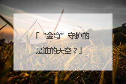 “金穹”守护的是谁的天空？