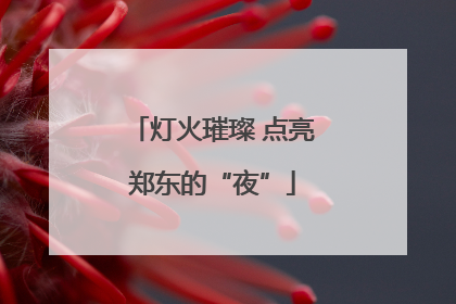 灯火璀璨 点亮郑东的“夜”
