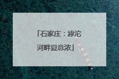 石家庄：滹沱河畔夏意浓