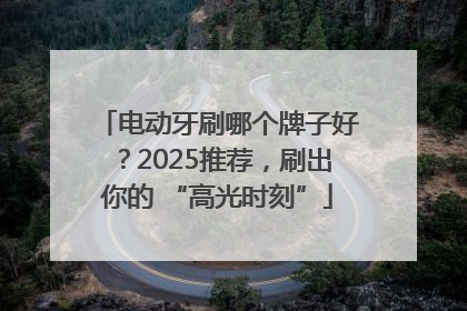 电动牙刷哪个牌子好？2025推荐，刷出你的 “高光时刻”