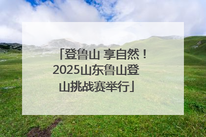 登鲁山 享自然！2025山东鲁山登山挑战赛举行