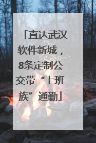 直达武汉软件新城，8条定制公交带“上班族”通勤