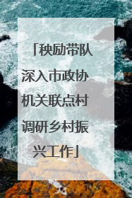 秧励带队深入市政协机关联点村调研乡村振兴工作