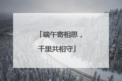端午寄相思，千里共相守