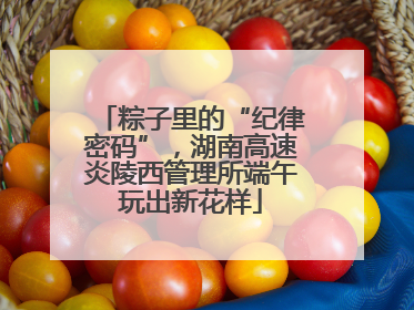粽子里的“纪律密码”，湖南高速炎陵西管理所端午玩出新花样