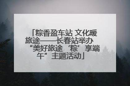粽香盈车站 文化暖旅途——长春站举办 “美好旅途‘粽’享端午”主题活动