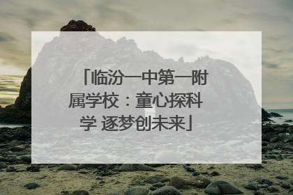 临汾一中第一附属学校：童心探科学 逐梦创未来