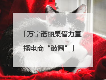 万宁诺丽果借力直播电商“破圈”
