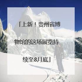 上新！贵州省博物馆的这场展览持续至8月底