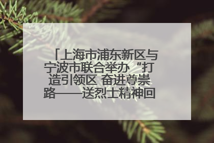 上海市浦东新区与宁波市联合举办“打造引领区 奋进尊崇路——送烈士精神回家乡”主题活动
