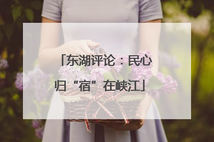 东湖评论：民心归“宿”在峡江