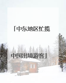中东地区忙揽中国出境游客