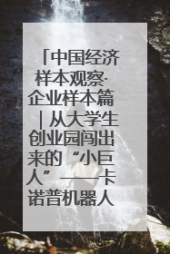 中国经济样本观察·企业样本篇｜从大学生创业园闯出来的“小巨人”——卡诺普机器人的逐梦历程