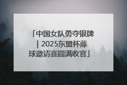 中国女队勇夺银牌｜2025东盟杯藤球邀请赛圆满收官