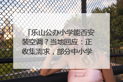乐山公办小学能否安装空调？当地回应：正收集需求，部分中小学已启动安装｜云求助
