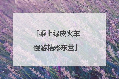 乘上绿皮火车 慢游精彩东营