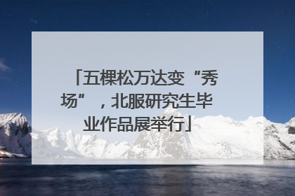五棵松万达变“秀场”，北服研究生毕业作品展举行