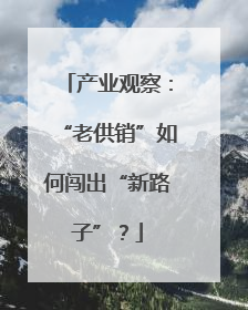 产业观察：“老供销”如何闯出“新路子”？