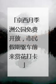 京西月季洲公园免费开放，市民假期驱车前来赏花打卡