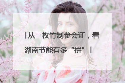 从一枚竹制参会证，看湖南节能有多“拼”