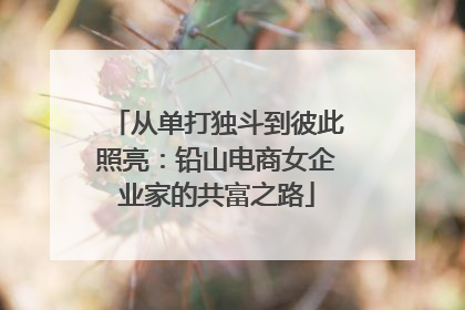 从单打独斗到彼此照亮：铅山电商女企业家的共富之路