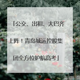 公交、出租、大巴齐上阵！青岛城运控股集团全方位护航高考