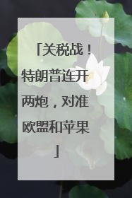 关税战！特朗普连开两炮，对准欧盟和苹果