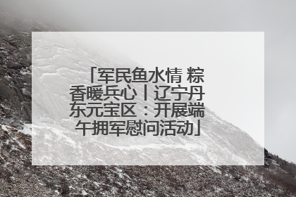军民鱼水情 粽香暖兵心丨辽宁丹东元宝区：开展端午拥军慰问活动