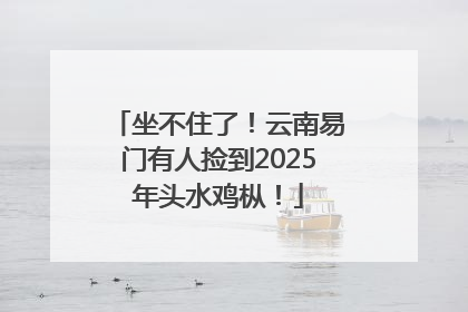 坐不住了！云南易门有人捡到2025年头水鸡枞！