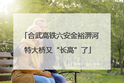 合武高铁六安金裕淠河特大桥又“长高”了