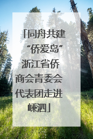 同舟共建“侨爱岛” 浙江省侨商会青委会代表团走进嵊泗