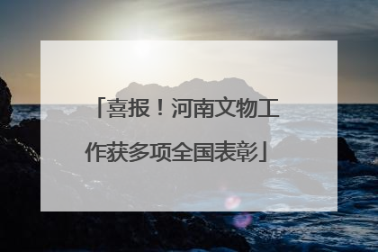 喜报！河南文物工作获多项全国表彰
