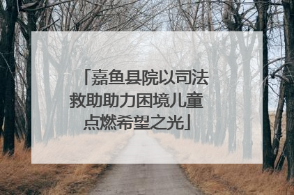 嘉鱼县院以司法救助助力困境儿童点燃希望之光