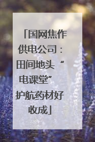 国网焦作供电公司：田间地头“电课堂” 护航药材好收成