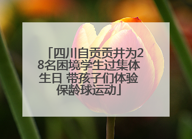 四川自贡贡井为28名困境学生过集体生日 带孩子们体验保龄球运动
