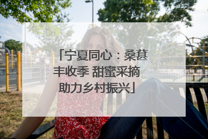 宁夏同心：桑葚丰收季 甜蜜采摘助力乡村振兴