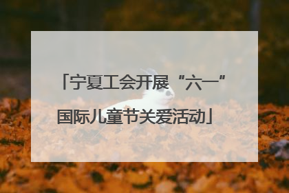 宁夏工会开展“六一”国际儿童节关爱活动