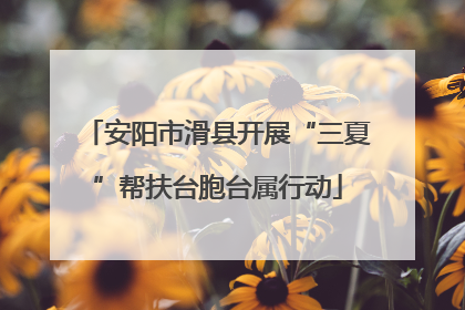 安阳市滑县开展“三夏”帮扶台胞台属行动