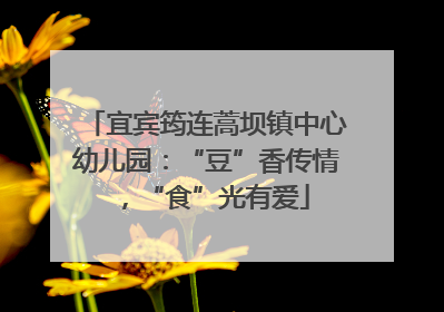 宜宾筠连蒿坝镇中心幼儿园：“豆”香传情，“食”光有爱
