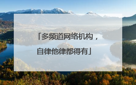 多频道网络机构，自律他律都得有