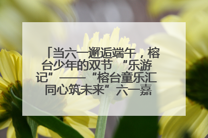 当六一邂逅端午，榕台少年的双节 “乐游记”——“榕台童乐汇 同心筑未来”六一嘉年华活动顺利举行