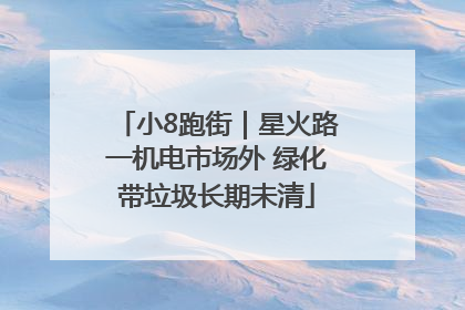 小8跑街｜星火路一机电市场外 绿化带垃圾长期未清